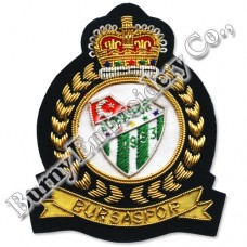 Bullion Blazer Emblems Hands Embroidery Badges